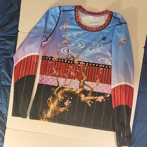 INKnBURN, Women's XL, Cherry Blossom Long Sleeve Shirt